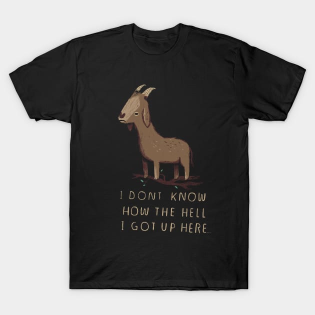 the mystery of tree climbing goats T-Shirt by Louisros